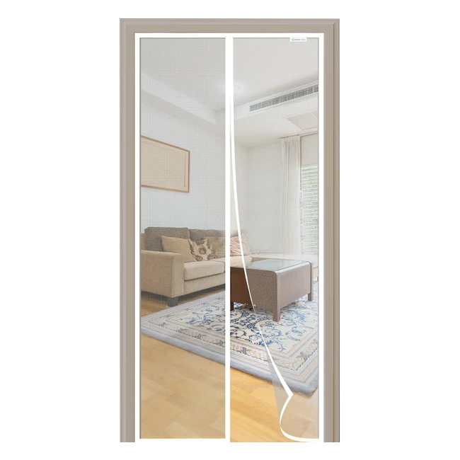 Zanzariera magnetica per porte da balcone 90x240cm senza foratura - Bianco