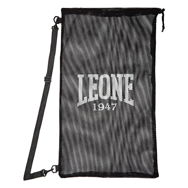 Leone 1947 Mesh Bag Sacca Sportiva Nero Taglia Unica - Ideale per Protezioni Boxe
