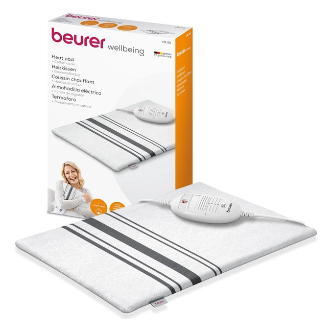 Beurer Wärmekissen Cosy Heat Pad mit 3 Temperaturstufen - Hautfreundlich & Sicher