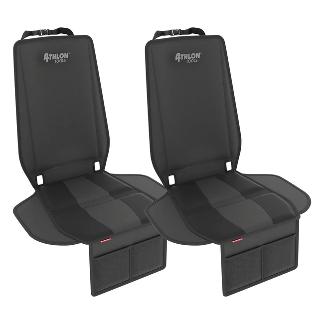 Tappetini per seggiolino per bambini Athlon Tools - Protezione laterale, vestibilità ottimale, compatibile con Isofix