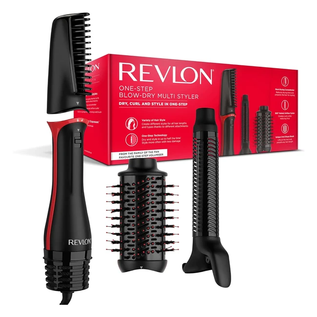 Revlon OneStep Blowdry Multi Styler RVDR5333 - Secador 3 en 1 Cabezal Desmontable