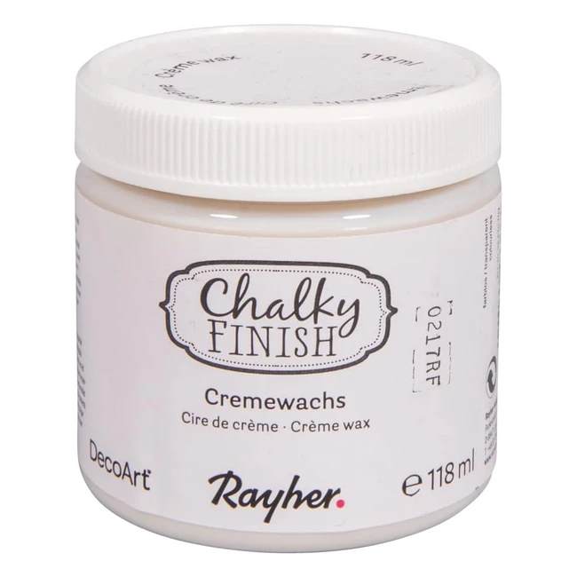 Cera en Crema Incoloro 118ml - Rayher - Ref. 118 - Acabado Chalky