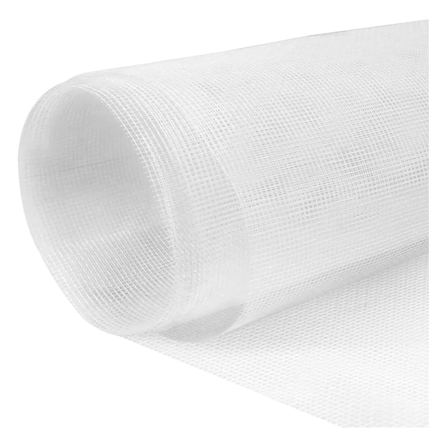 Moustiquaire annhao 250x120cm rouleau ajustable blanc fibre de verre ignifuge anti-insectes
