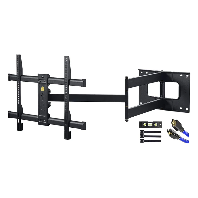Long Reach Full Motion TV Wall Mount Bracket 109cm Arm Fits 37-80 inch TVs 50kg VESA 600x400mm