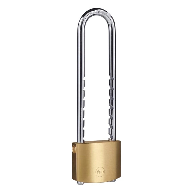 Yale Lucchetto Ottone Y110B501551 Corpo 50mm Arco Regolabile 3 Chiavi