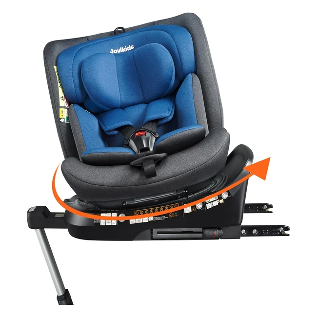 Silla de Coche Jovikids iSize 360 Isofix Grupo 0-12, Azul - Referencia: 40150