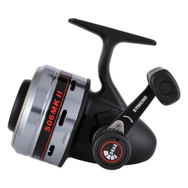 Carrete de Pesca Abu Garcia Abu 506 - Negro - Ratio 3.9:1 - Cuerpo Polimérico - Cono Frontal de Aluminio - Antirreverso - Arrastre Ultra Suave