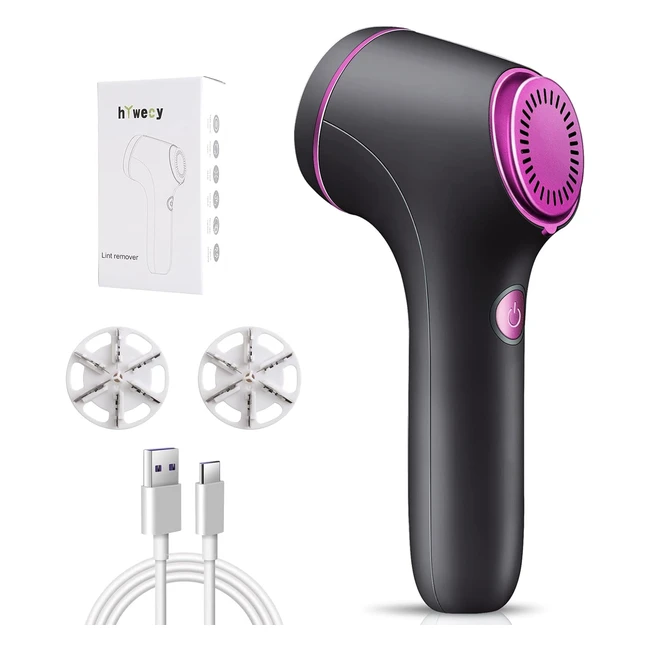 Rechargeable Fabric Shaver & Lint Remover | Fanturbo Six-Blade Knife | Fast Charging