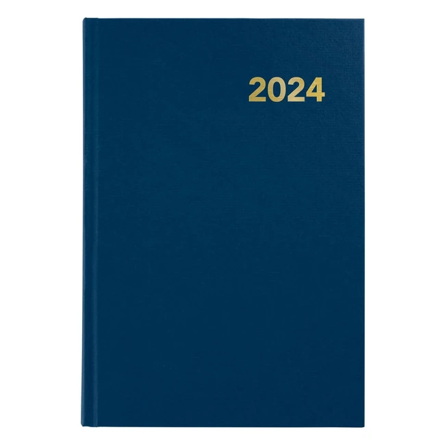 Agenda annuel 2024 Grafopls Jour par page Bleu Espagnol 145 x 21 cm
