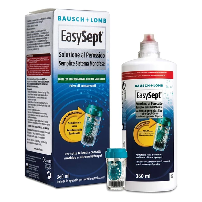 easysept soluzione lenti contatto 360 ml - disinfetta, preserva, adatto occhi sensibili