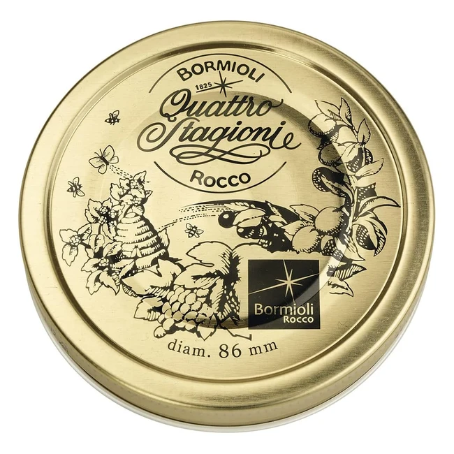 Bormioli Rocco - Set de 2 bouchons de pot Quattro Stagioni - Réf. 86mm - Qualité supérieure