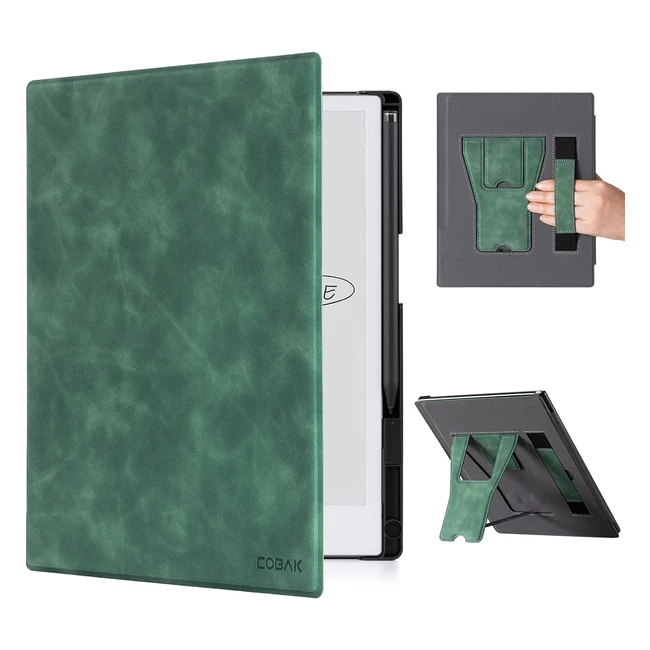 Cobak Case for Remarkable 2 Paper Tablet | Lightweight & Protective | Two Viewing Angles | Emerald