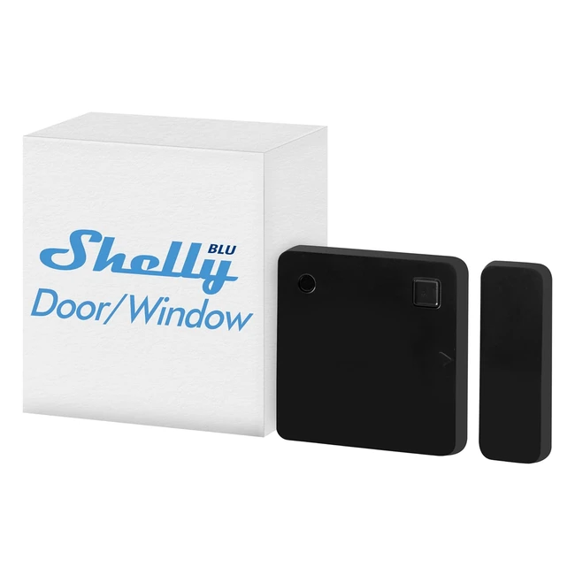 Sensore Porta Finestra Shelly Blu Doorwindow Black - Lux e Inclinazione - Alexa Google - App iOS Android