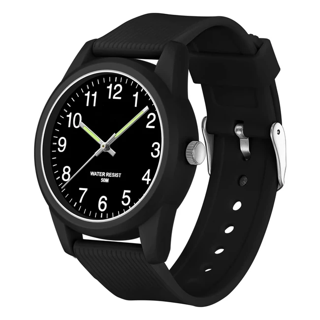 Reloj Tenock para Niños - Aprender la Hora - 50m Impermeable - Fácil de Leer - Gran Regalo de Cumpleaños