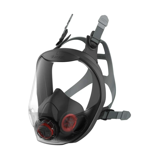 JSP Force 10 Große Vollgesichtsmaske Atemschutz mit Press to Check Filter kompatibel BPB003204000 Schwarz