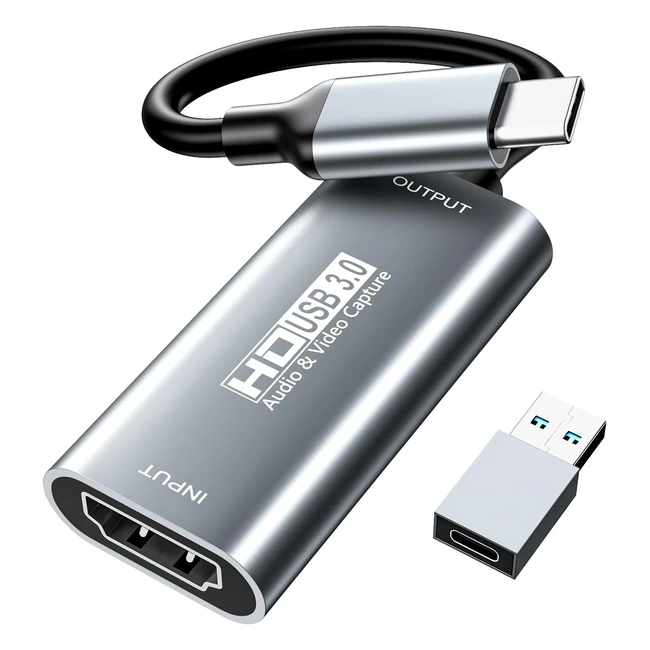 Tarjeta Captura Vídeo USB C 30 HDMI 1080p60hz 2k30hz Xiixmask