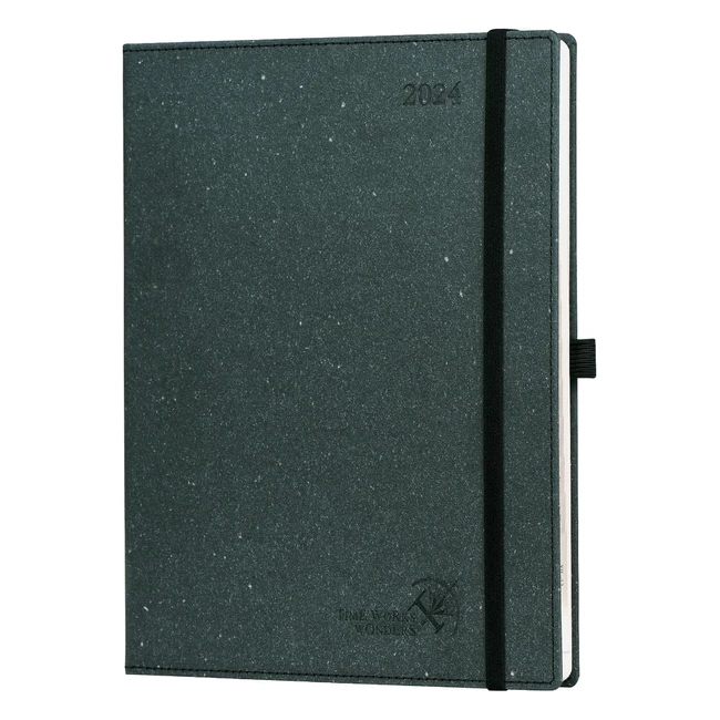 Agenda Poprun 2024 Semana Vista 265x215cm Papel Renovable Planificador Semanal