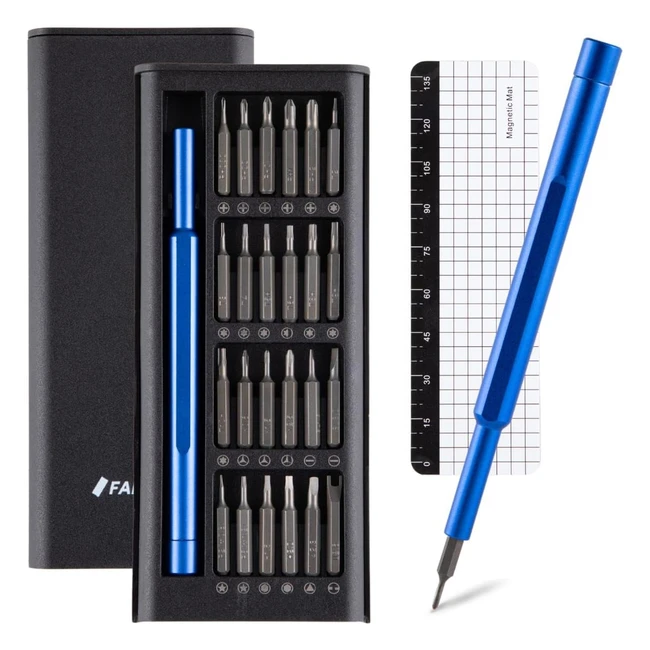 Kit Tournevis de Précision Fanacan - Embouts Torx T2 T3 T4 T5 T6 T8 T9 T10 - Pour iPhone MacBook Switch PS4 - Poignée Ergonomique - Coffret Magnétique