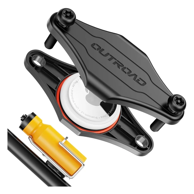 Support étanche Cityway pour vélo avec Airtag - Vis noires en titane - Antivol discret