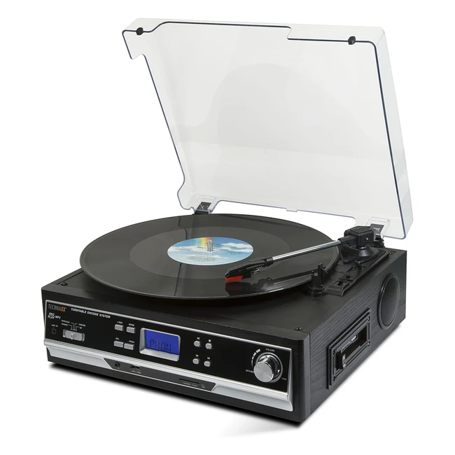 Technaxx 4717 Bluetooth Plattenkassettendigitalisierer TX22 - LPS & Audiokassetten - Schwarz