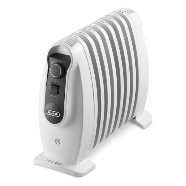 DeLonghi TRNS0808M Ölradiator Kompakt Mobile Heizung Nano Weiß