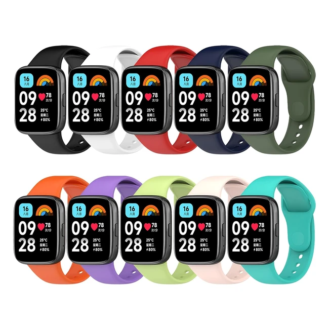 Correa Compatible Xiaomi Redmi Watch 3 Active - 10 Piezas