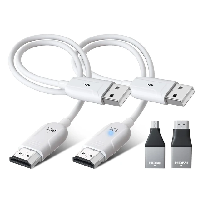 Transmisor Receptor HDMI Inalámbrico 1080P HD - Streaming Vídeo Audio TV Box Laptop PC Cámara HDTV Proyector