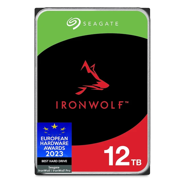 Seagate IronWolf NAS Interne Festplatte 12TB HDD 3,5 Zoll 7200 U/min CMR 256 MB Cache SATA 6Gb/s Silber FFP ST12000VNZ008