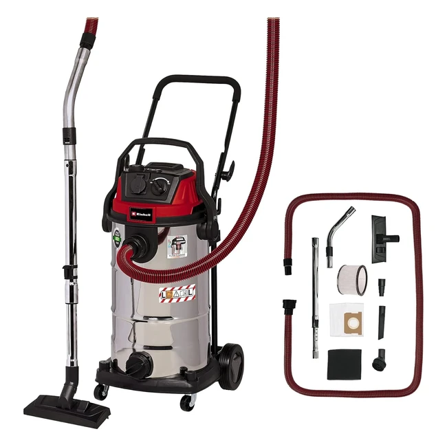 Aspirapolvere Einhell TE-VC 2340 SA/CL 1500W 225mbar - Filtro HEPA, 40L - Classe L - 9m Raggio d'Azione