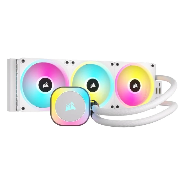 Corsair iCUE Link H150i RGB Dissipatore Liquido CPU AIO 360mm Ventole RGB QX120 Bianco