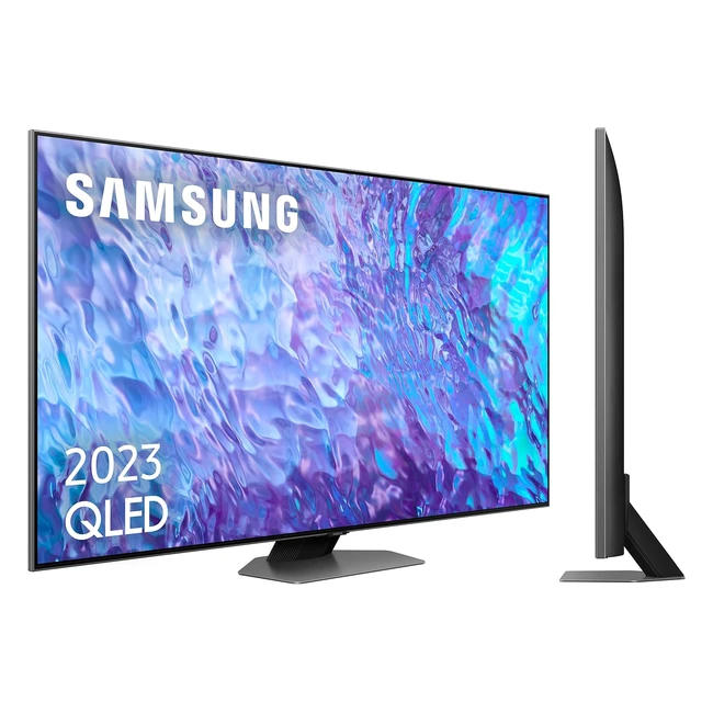 Samsung TV QLED 4K 2023 55Q80C Smart T de 55 - Procesador Neural 4K con IA - Dolby Atmos - Motion Xcelerator Turbo