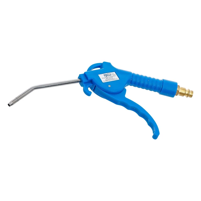 BGS 3208 Druckluftausblaspistole 100 mm Drukluftpistole Griff aus blauem Nylonfiberglas