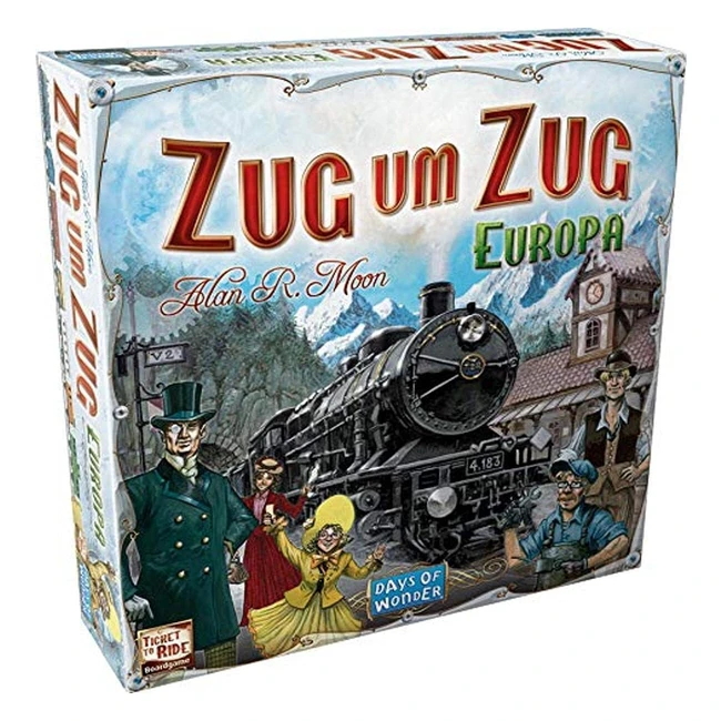 Asmodee Ticket to Ride Europe - Familienspiel - Referenznummer 1234 - Zugabenteuer