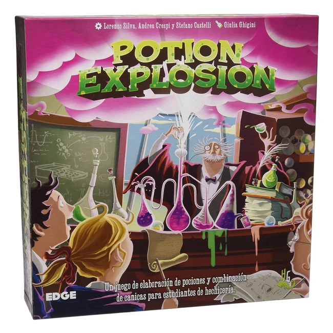 Potion Explosion Bruja Color Asmodee EEHGPE01 - Juego de Mesa - ¡Último Curso en la Academia de Hechicería!