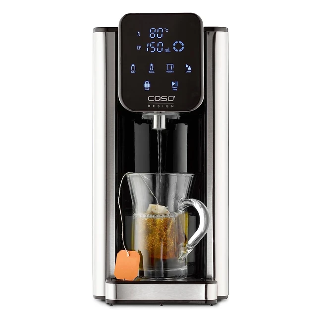 Caso Turbo Heißwasserspender HW660 2600W 40°C-100°C 100-400ml Schwarz Edelstahl