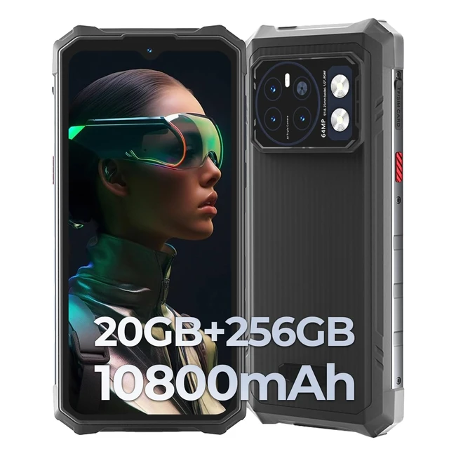 Smartphone Hotwav Cyber 13 Pro 2024 20Go 256Go2To TF Android 13 Incassable IP68 64MP16MP