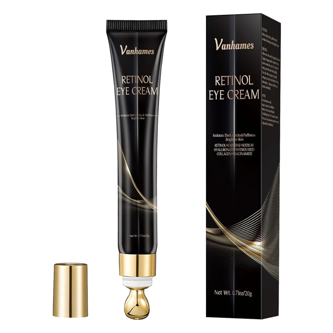 Retinol Eye Cream for Dark Circles & Puffy Eyes - Anti Aging Treatment 20g