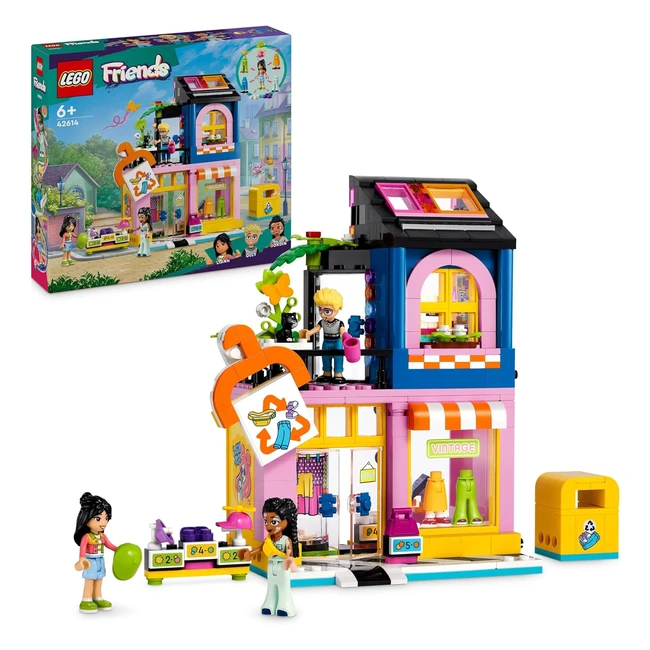 LEGO Friends Tienda de Moda Retro 42614 - Juego de Roles con Mini Muñecos y Accesorios