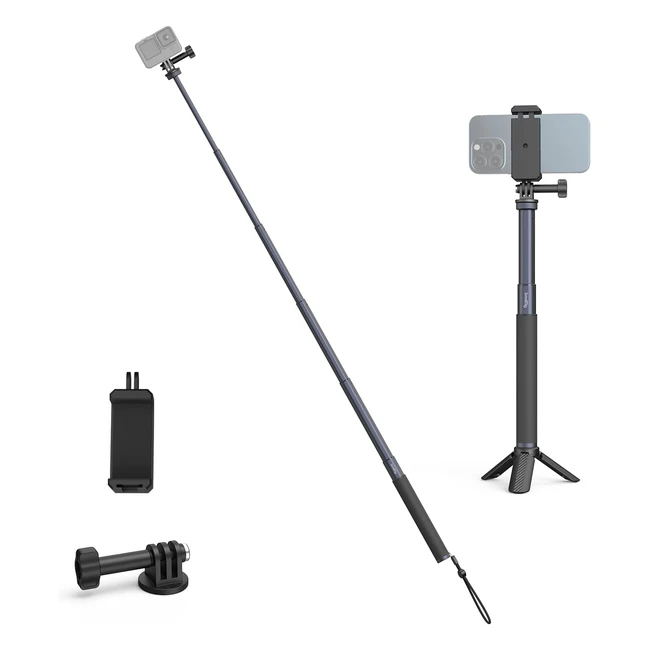 Perche Selfie Invisible SmallRig pour Insta360, GoPro 12 10 9 8, DJI Action3, Akaso et Téléphone 4192