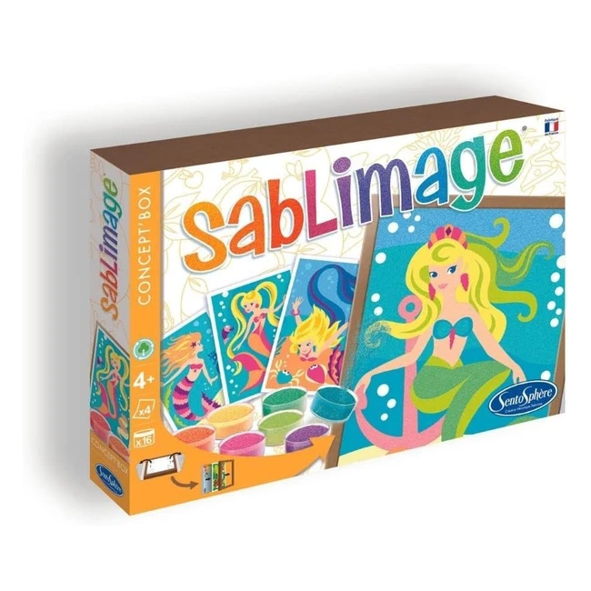Kit Sablimage Sirene BiancoArancio Taglia Unica 88060 - Attività Artistica per Bambini