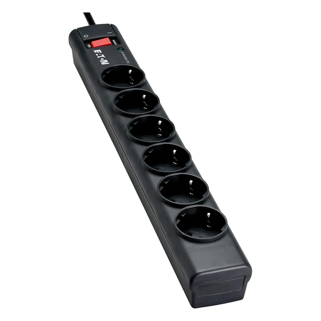 Eaton Schutzleiste PS6F - 6 französische Steckdosen - Schwarz