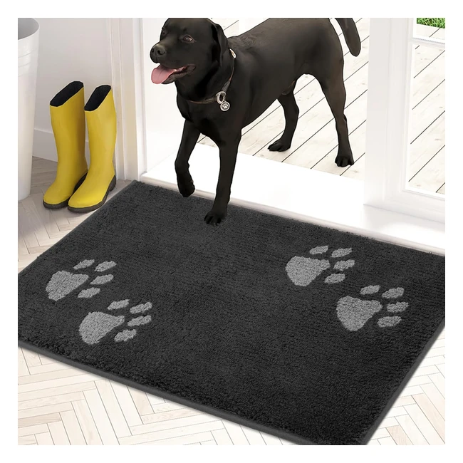 Purrugs Paillasson d'Entrée Intérieur - Tapis Antidérapant Lavable - Super Absorbant - Référence: PRG123 - Pour Chaussures et Pattes Propres