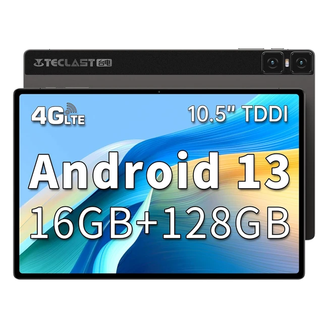 Teclast T45HD Tablet 105 Inch 16GB RAM128GB ROMTF 1TB FHD Android 13 Octa Core