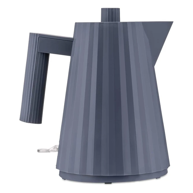 Hervidor Eléctrico Alessi Pliss MDL061G - Diseño en Resina Termoplástica - 2400W - Gris