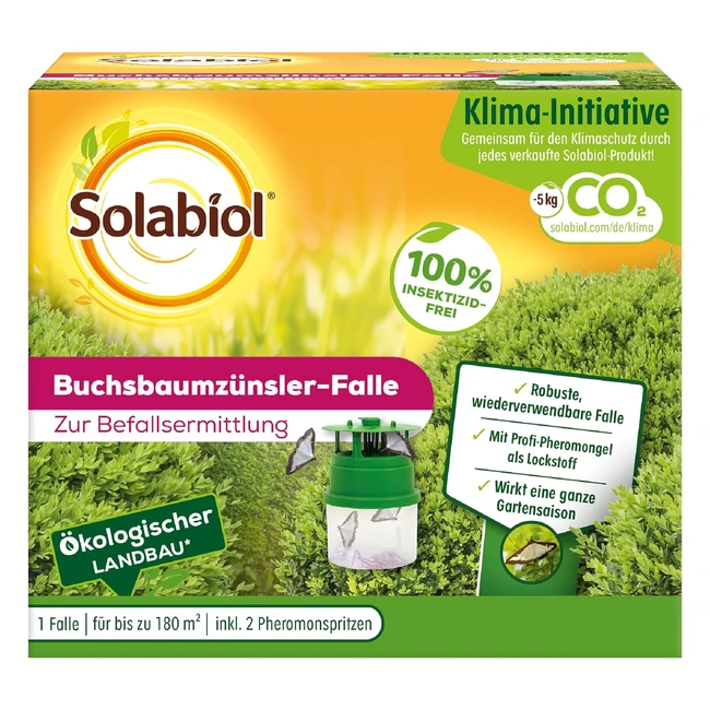 Solabiol Falterbaumfalle 14 x 14 x 12 cm transparent - Insektenfrei und nachhaltig