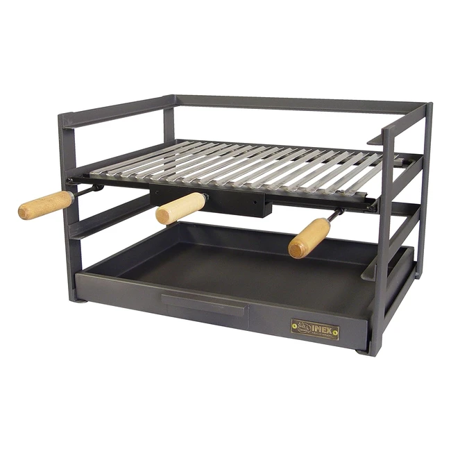 Imex El Zorro Cajón Barbacoa con Parrilla Negro 72x41x35 cm 714790 - ¡Aprovecha esta oferta exclusiva!
