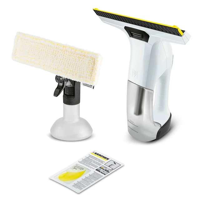 Nettoyeur de vitres Kärcher WV 6 Plus - Autonomie 100 min - Affichage LED - Raclette 280 mm - Pulvérisateur 20 ml