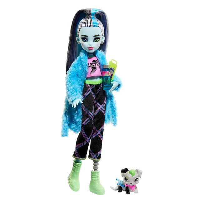Monster High Fiesta de Pijamas Frankie Stein Mueca Articulada Mattel HKY68