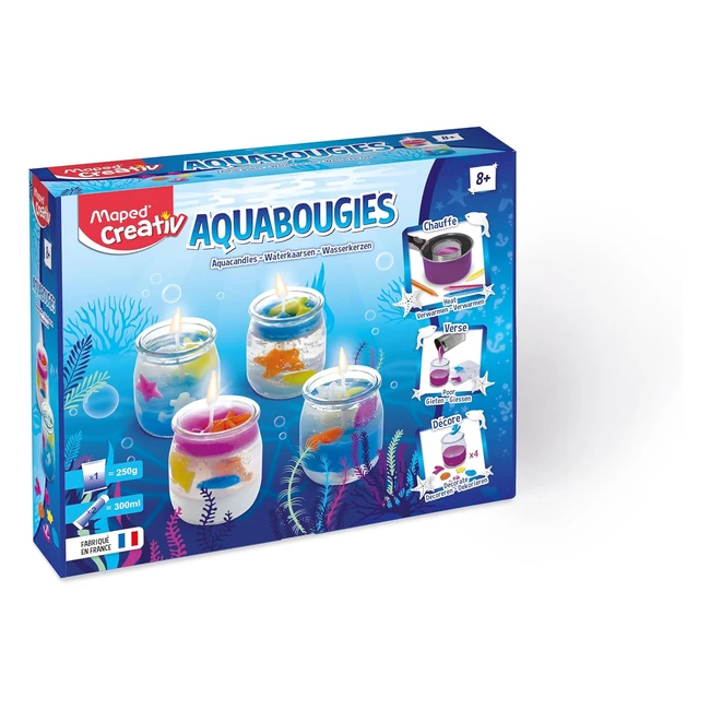 Coffret Aquabougies Maped Creativ - Loisirs Créatifs Enfants 8+ Ans - Made in France