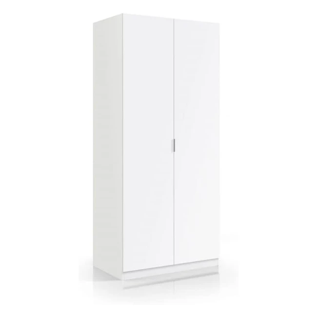 Armario Ropero Habitdesign Low Cost Blanco Mate 81x180x52cm